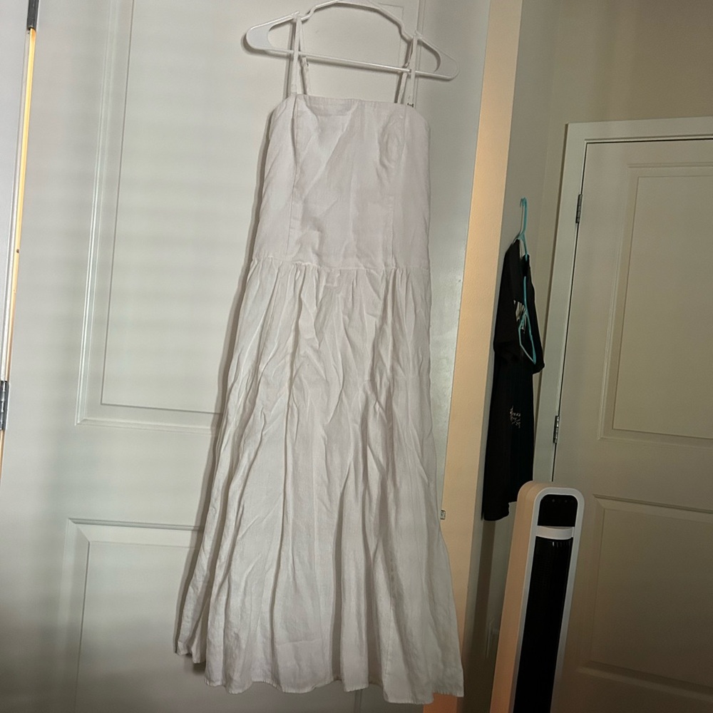 Abercrombie White Linen Summer Dress